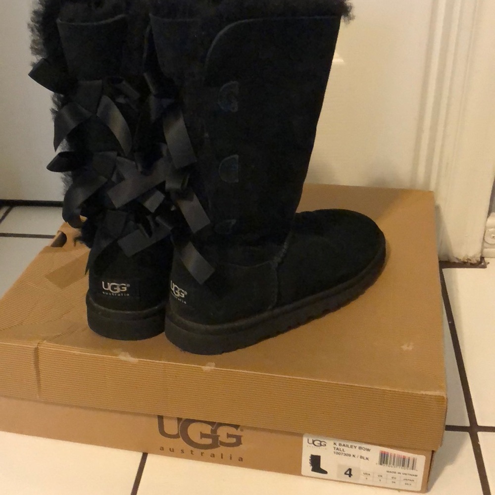 K Bailey Bow Tall UGG boots